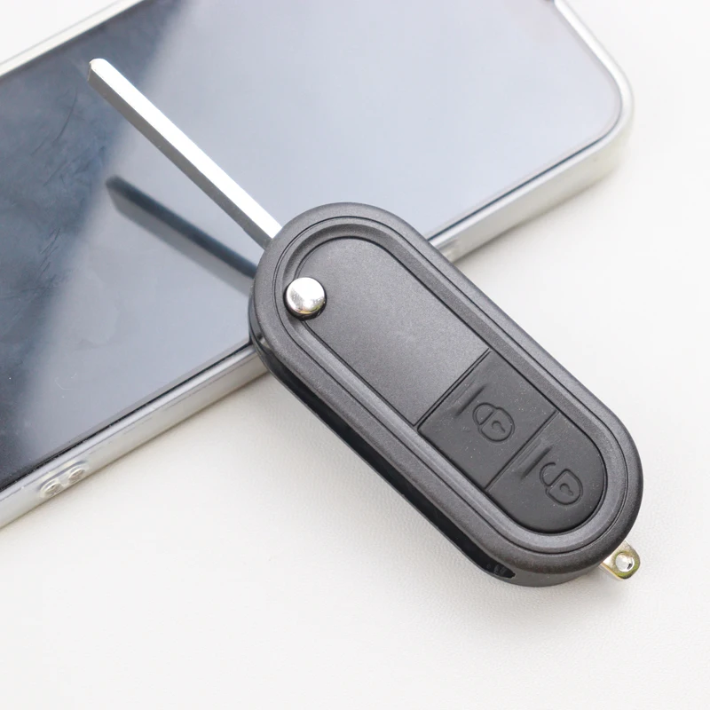 

2 Buttons Folding Car Key Shell for Mg3 for MG 3 2011 2012 2013 2014 2015 Car Key Fob Case Housing