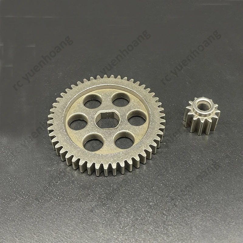 60mm Length Gear Assembly 12T/47T/31T Metal Pinion Shaft Bearing Cog Wheel Modified Accessory for RC Lithium Battery Lawn Mower
