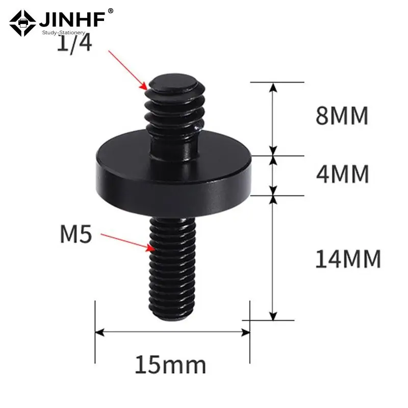 1pc Universal Camera Conversion Screw 1/4 Male To M5 Male Screw Tripod Monopod Mount Adapter Photography Accessories 1/4 To M5