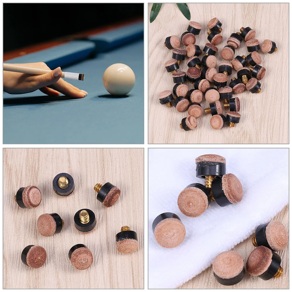 

25 шт. сменных наконечников для бильярдных киев, крепление на винтах, для плавной игры и надежной фиксации