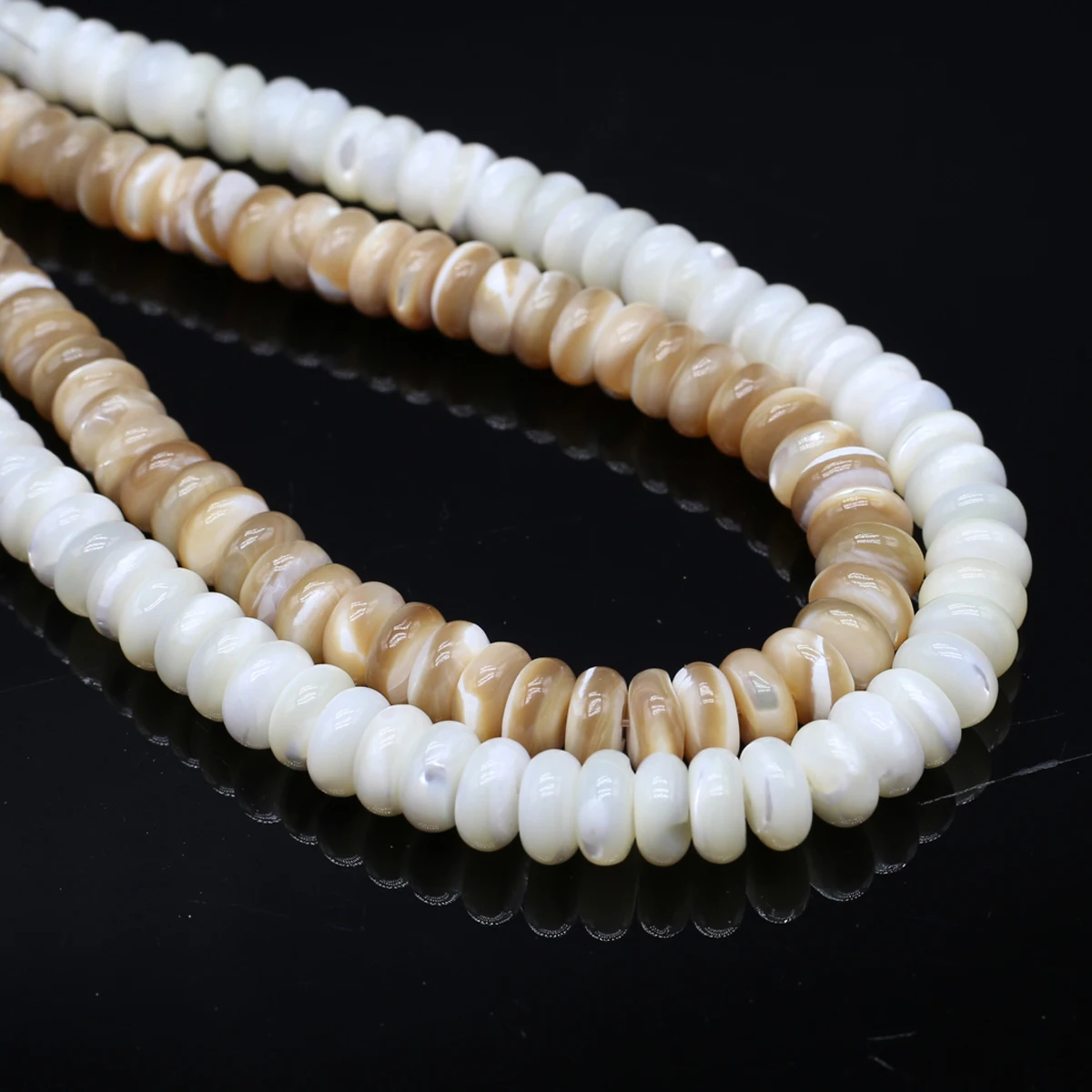 

5x10mm Abacus-shaped Semi-finished Natural Freshwater Shell Beads for Jewelry Making DIY Necklace Bracelet Accessories Wholesale