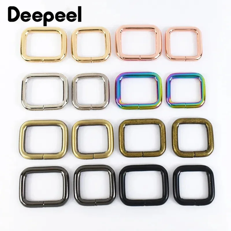 

10/20Pcs Deepeel 13-50mm O D Metal Ring Rectangle Buckles for Webbing Belt Strap Shoes Dog Collar Adjust Buckle DIY Accessories