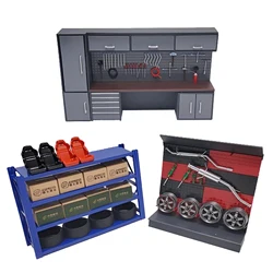 1/18 Diorama Garage Model Combined Tool Cabinet Advanced Set Display Scene Model