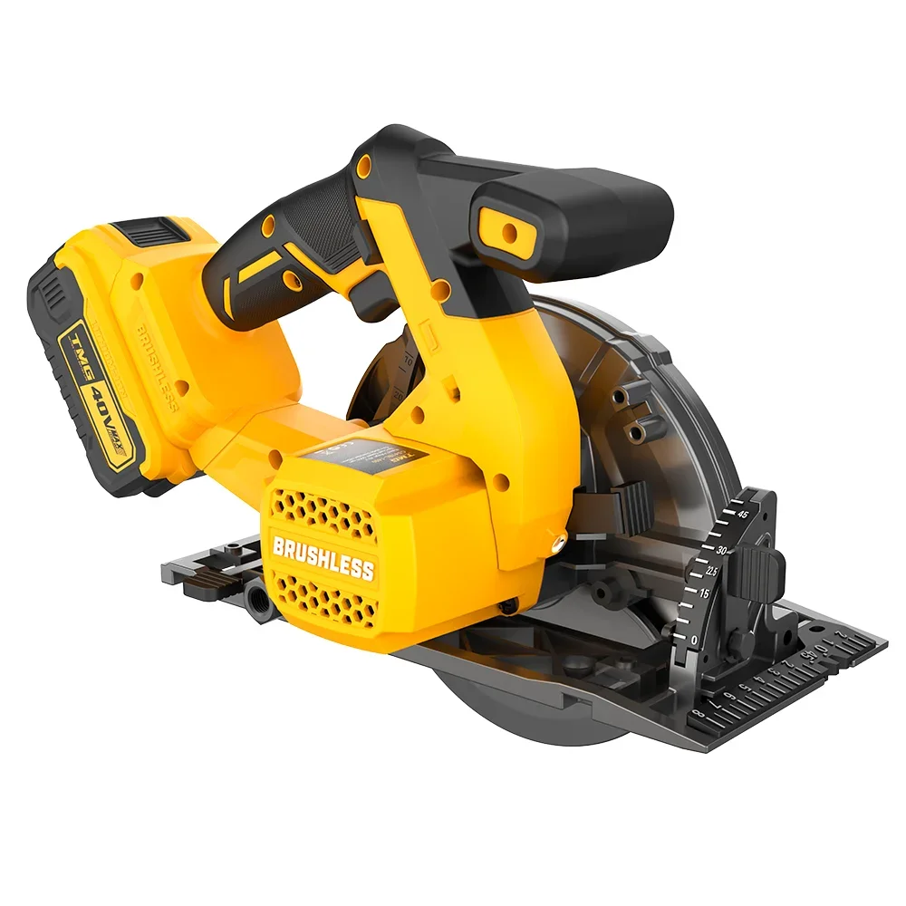 Worksite 40v Battery Circular Saw 5000rpm Power Saws Electric Portable Woodworking Compact Cordless Circular Saw Industrial OBM