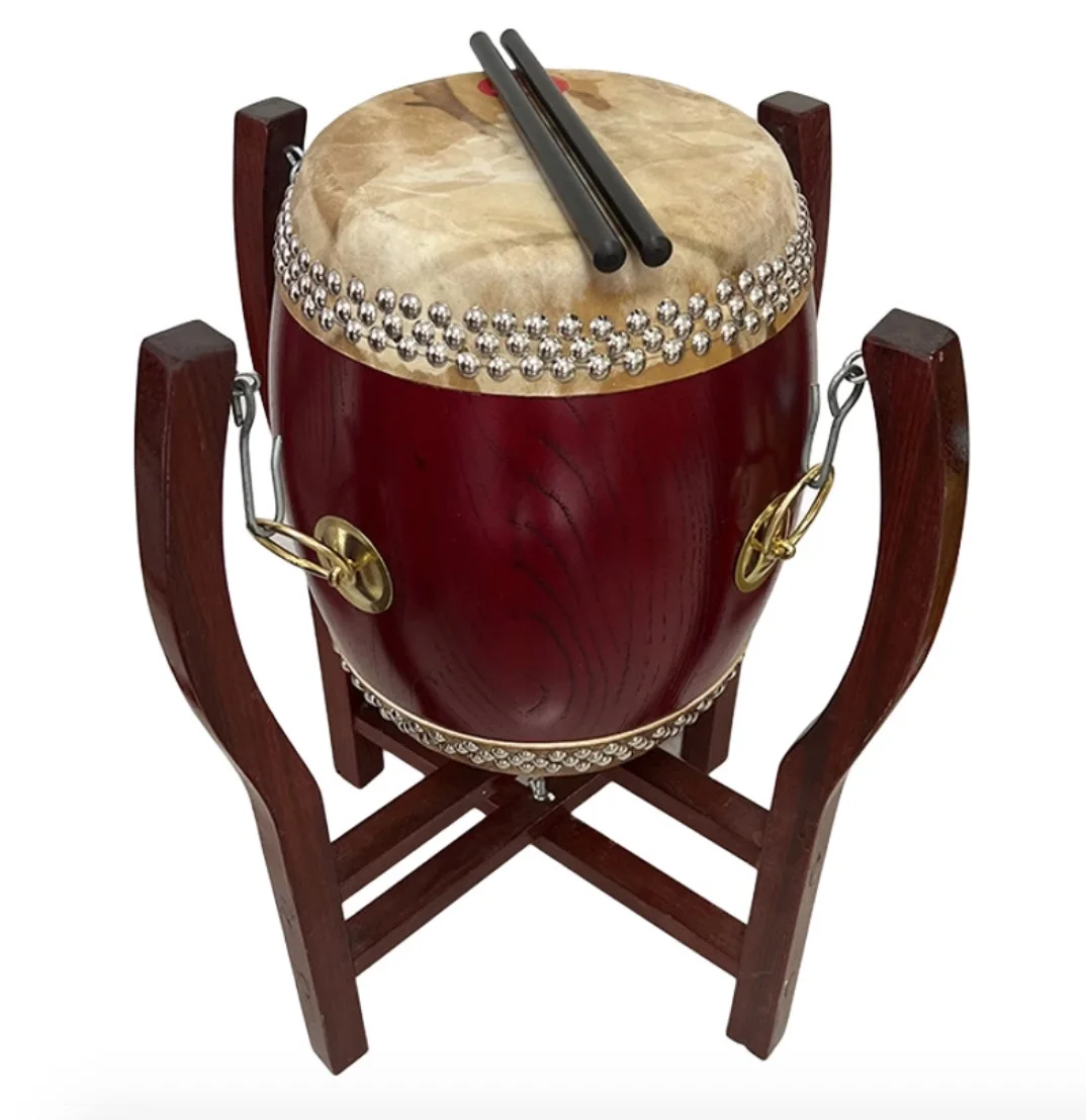 

Chinese drum War drum equipped with a rosewood frame Professional performance Percussion instruments