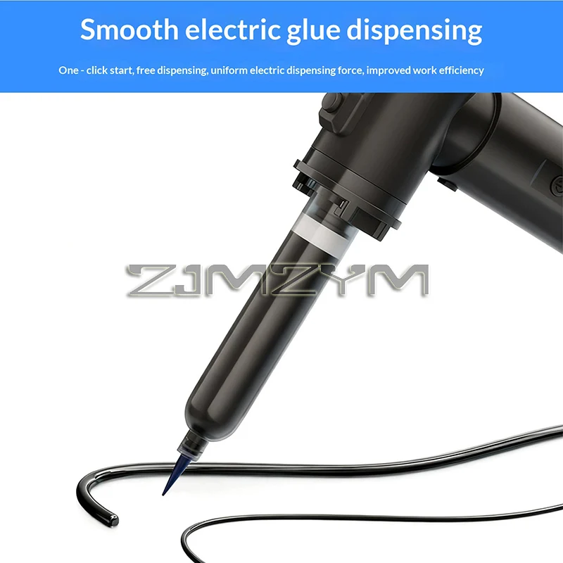 Electric Glue Dispenser Gun - Precise Leak-Proof with Precise Flow Control, Dual Grip Modes, Glue Seal Adhesives Applicator Tool