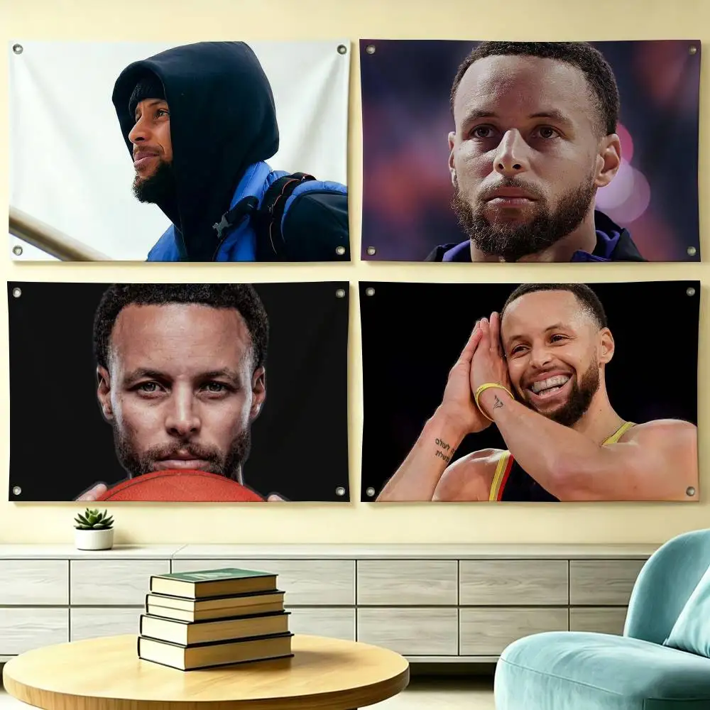 Stephen Curry Three-Point King Flags Wall Hanging Tapestry Outdoor Garage Room Decorative flag Background Blanket
