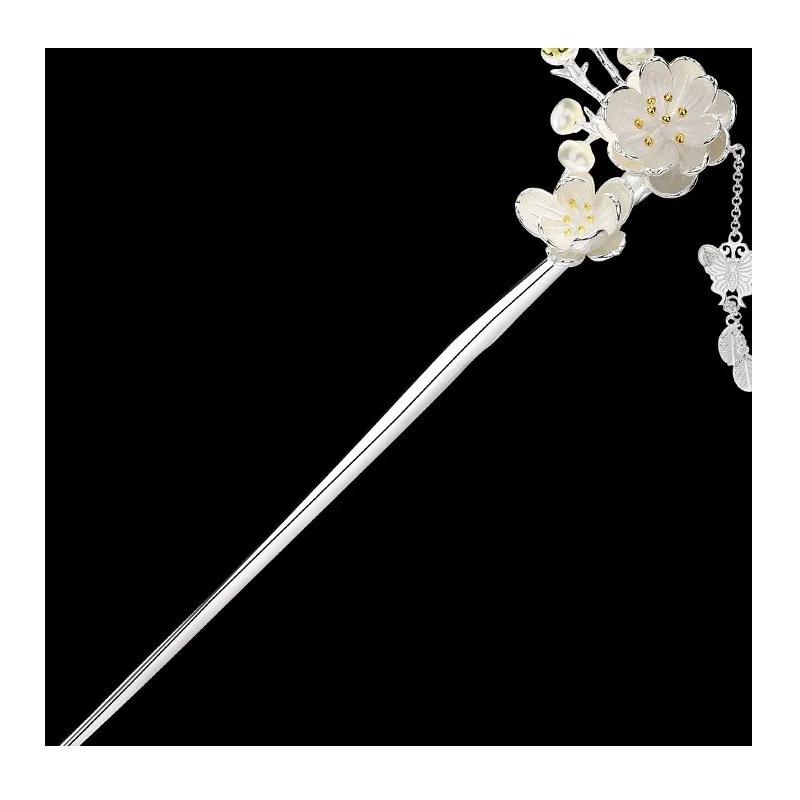 

Plum Blossom Tassel Hairpin, Retro Style Hanfu Step Shake Hairpin, Hairpin, Girlfriend Style for Girlfriend
