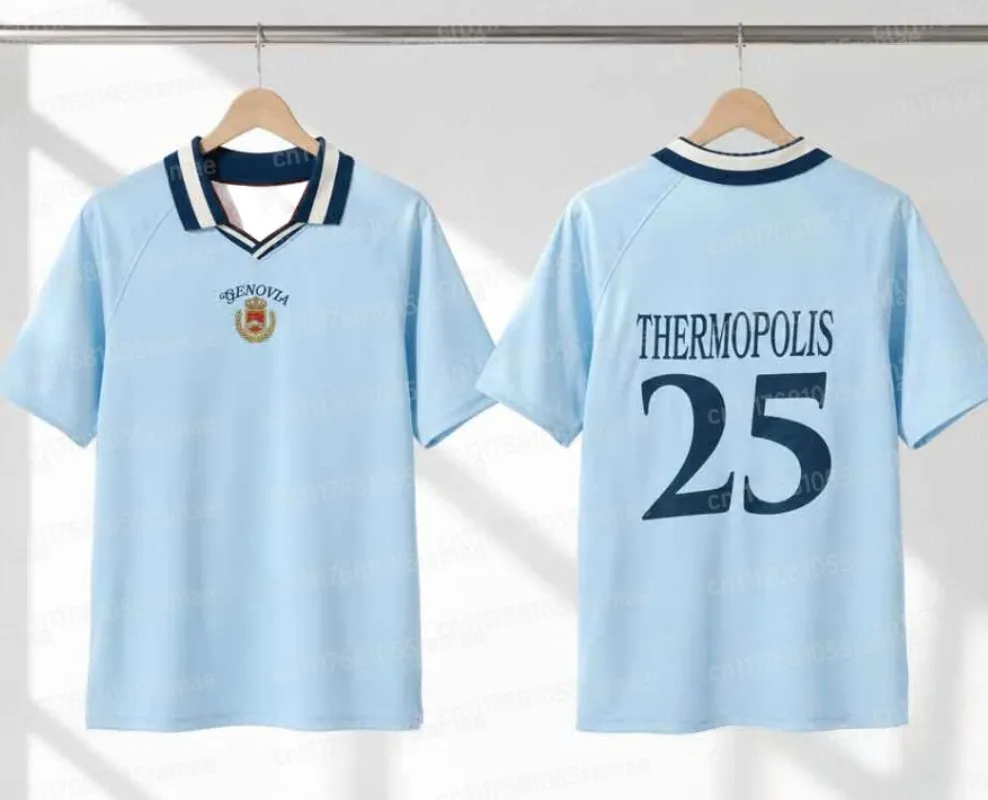 2026 3D Printing Genovia Soccer Jersey Fan Movie Vintage Tees FamilyMatching Outdoor Sports Top T-shirt Fan Clothing