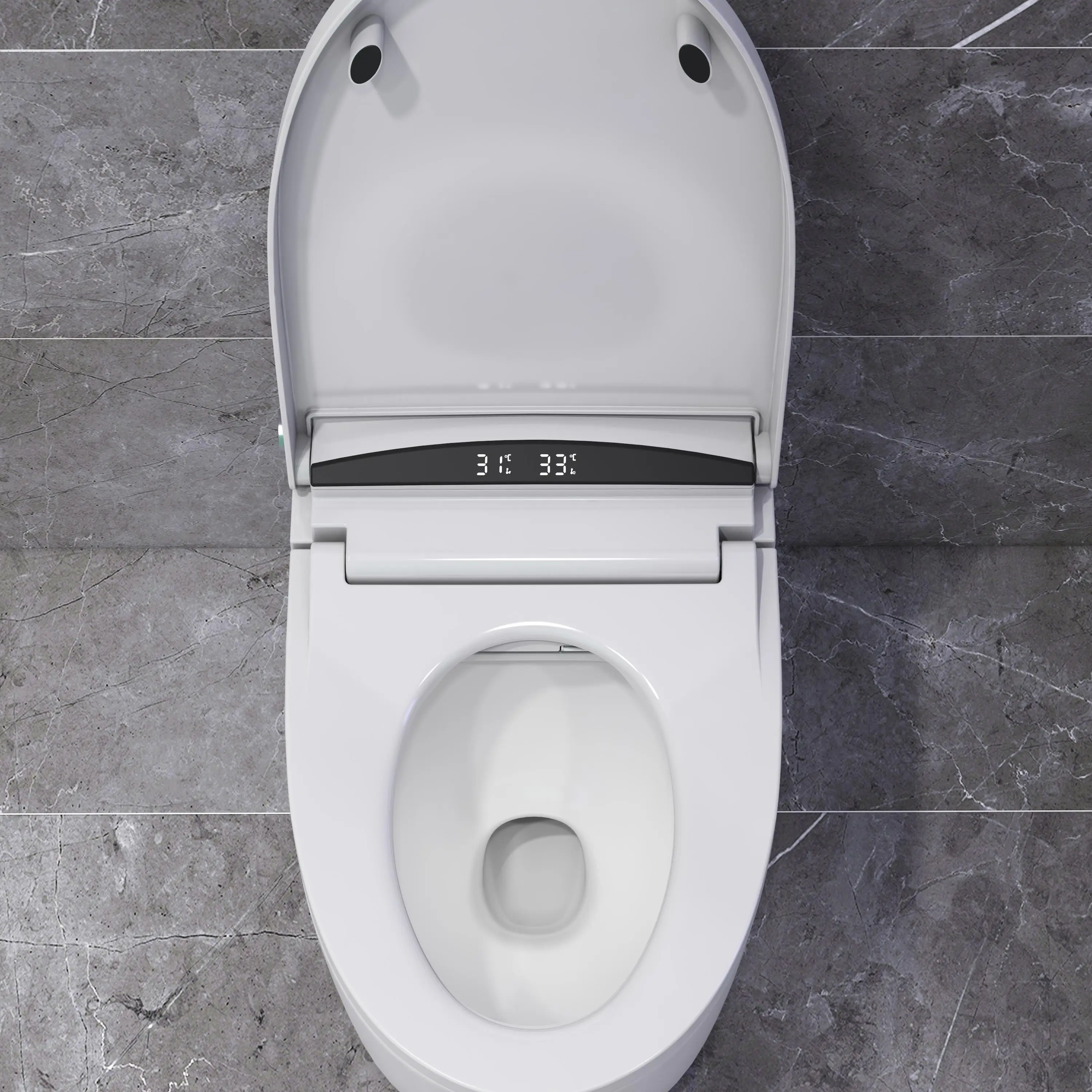 Smart Household Toilet Large Diameter Ceramic Deodorant Super Siphon High Capacity Remote Control Flush Seat Heating Feature