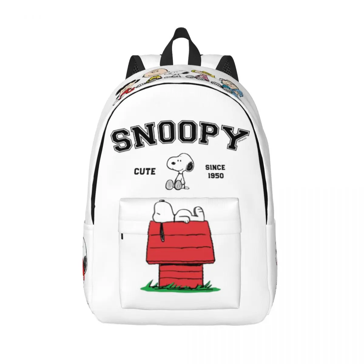 Sacs à dos SnoAmendments Merch de bande dessinée de dessin animé pour garçons et filles, cartable d'étudiant, sac à dos de voyage, impression de cacahuètes, mignon et drôle