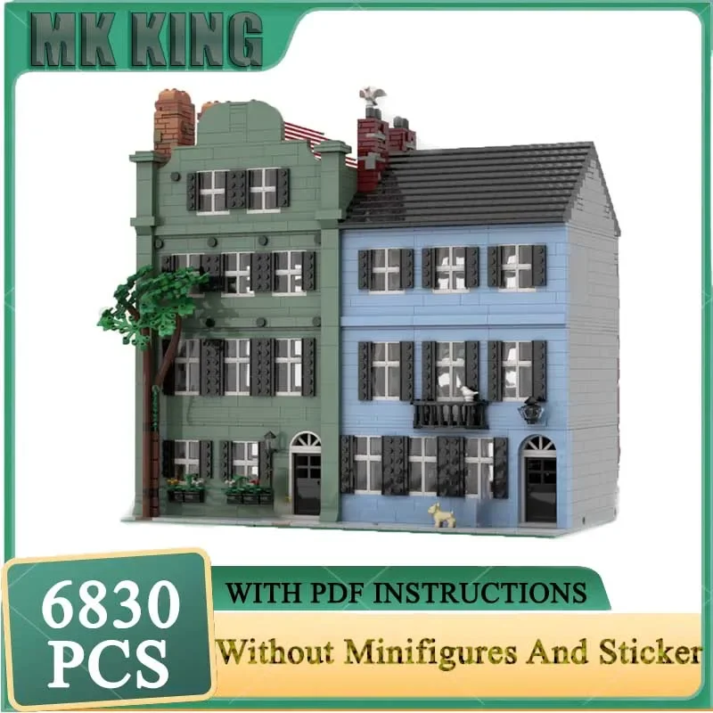 

Знаменитый город с видом на улицу Moc Building Blocks Rainbow Row Street # 2-модельные технологии, кирпичи, сборка своими руками, игрушки, подарки для заключения
