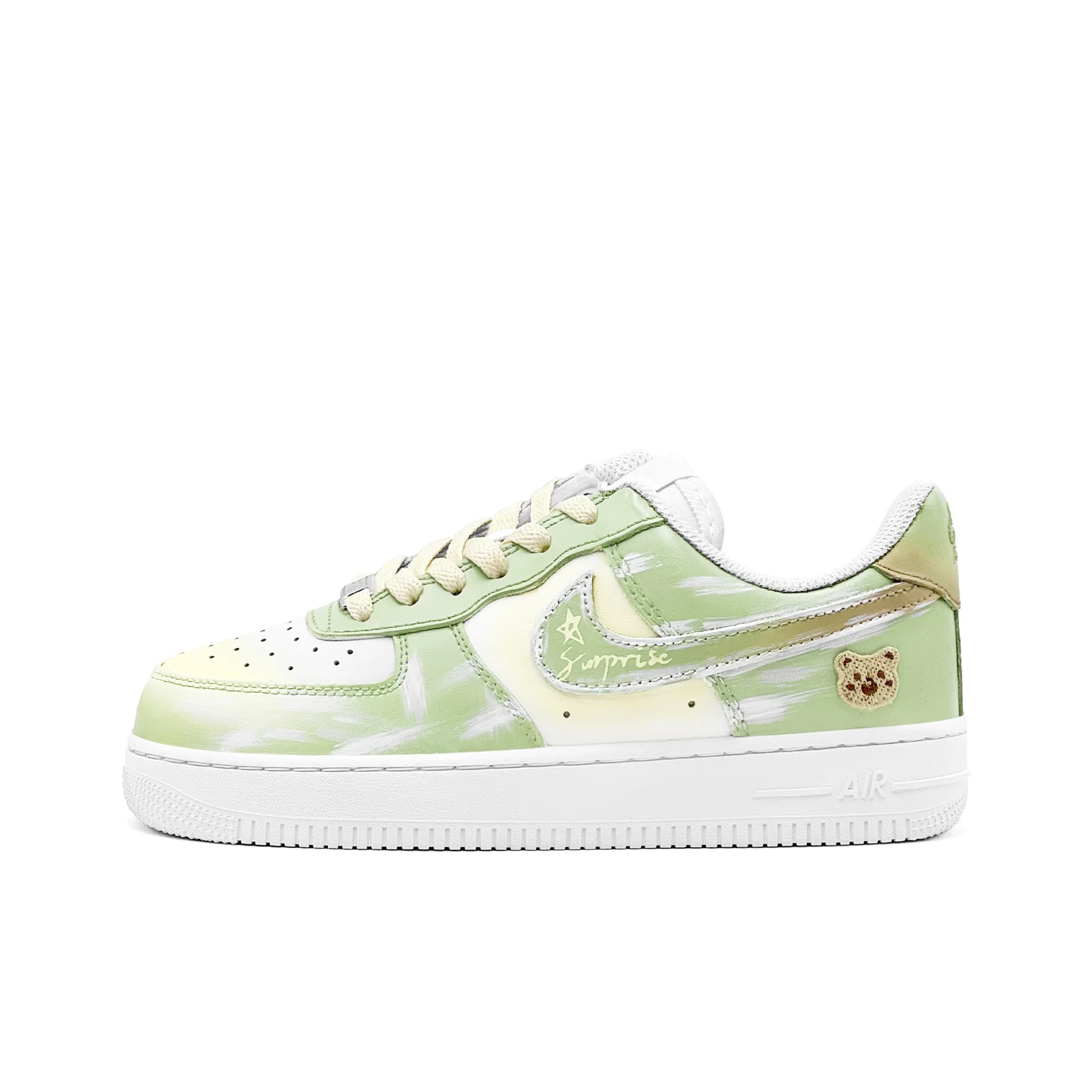 Nike Air Force 1 Skateboard Shoes Women's Low Top Yellow