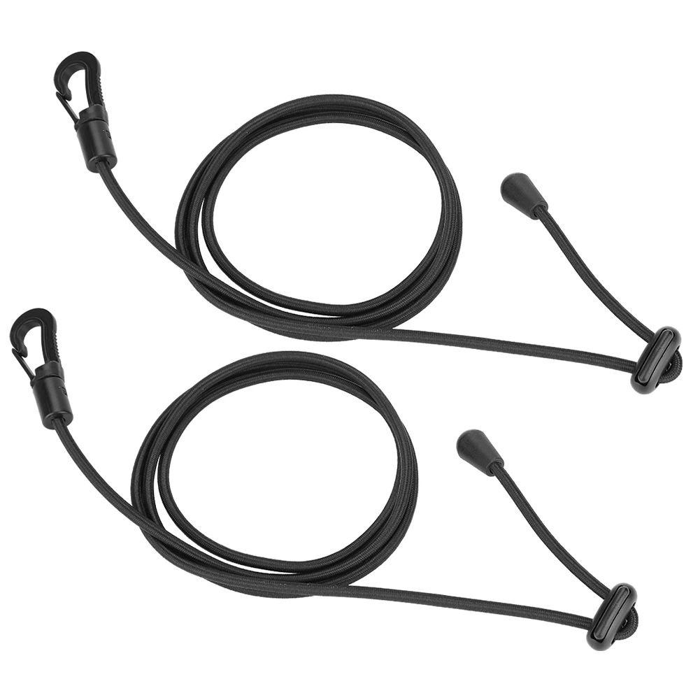 2PCS Durable Rubber String Elastic Boating Kayak Paddle Safety Rod Leash for Paddling