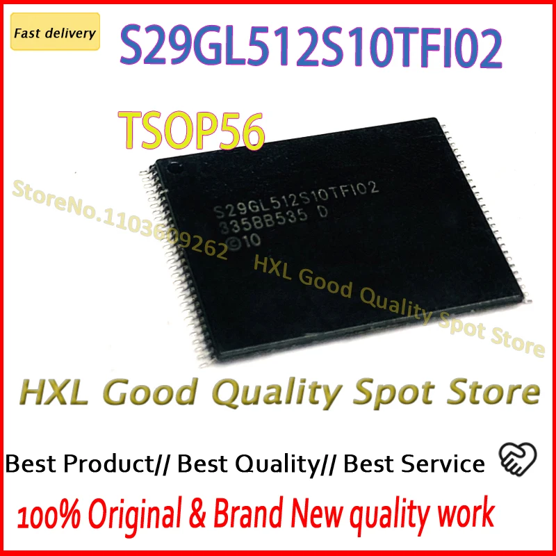 S29GL512S10TFI02  TSOP56 5~10PCS/LOT S29GL512S10 S29GL512