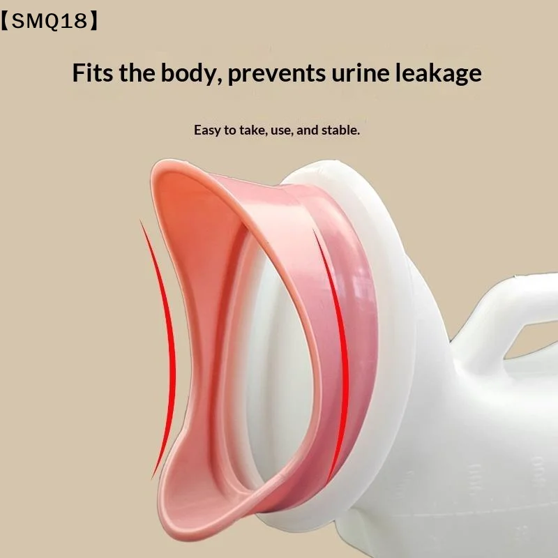 Thickened Leak Proof Soft Mouth Urinal Clear Scale Large Chamber Pot For Women Walking Hiking【SMQ】