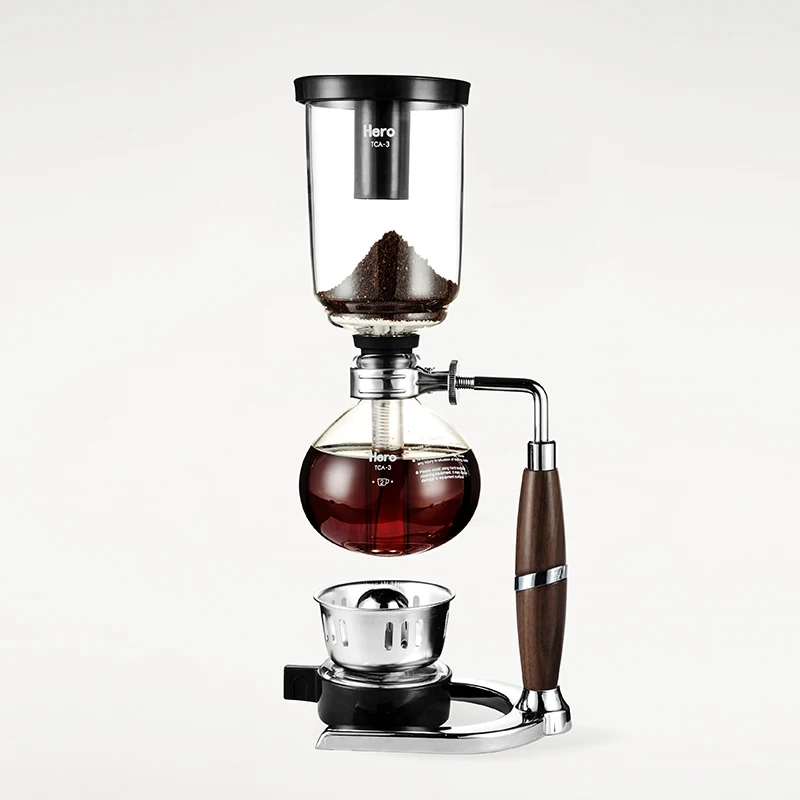 

2026unique ZeroHero Original Design Patent Syphon Coffee Maker Classic Style 3 Cup Siphon Coffee Maker
