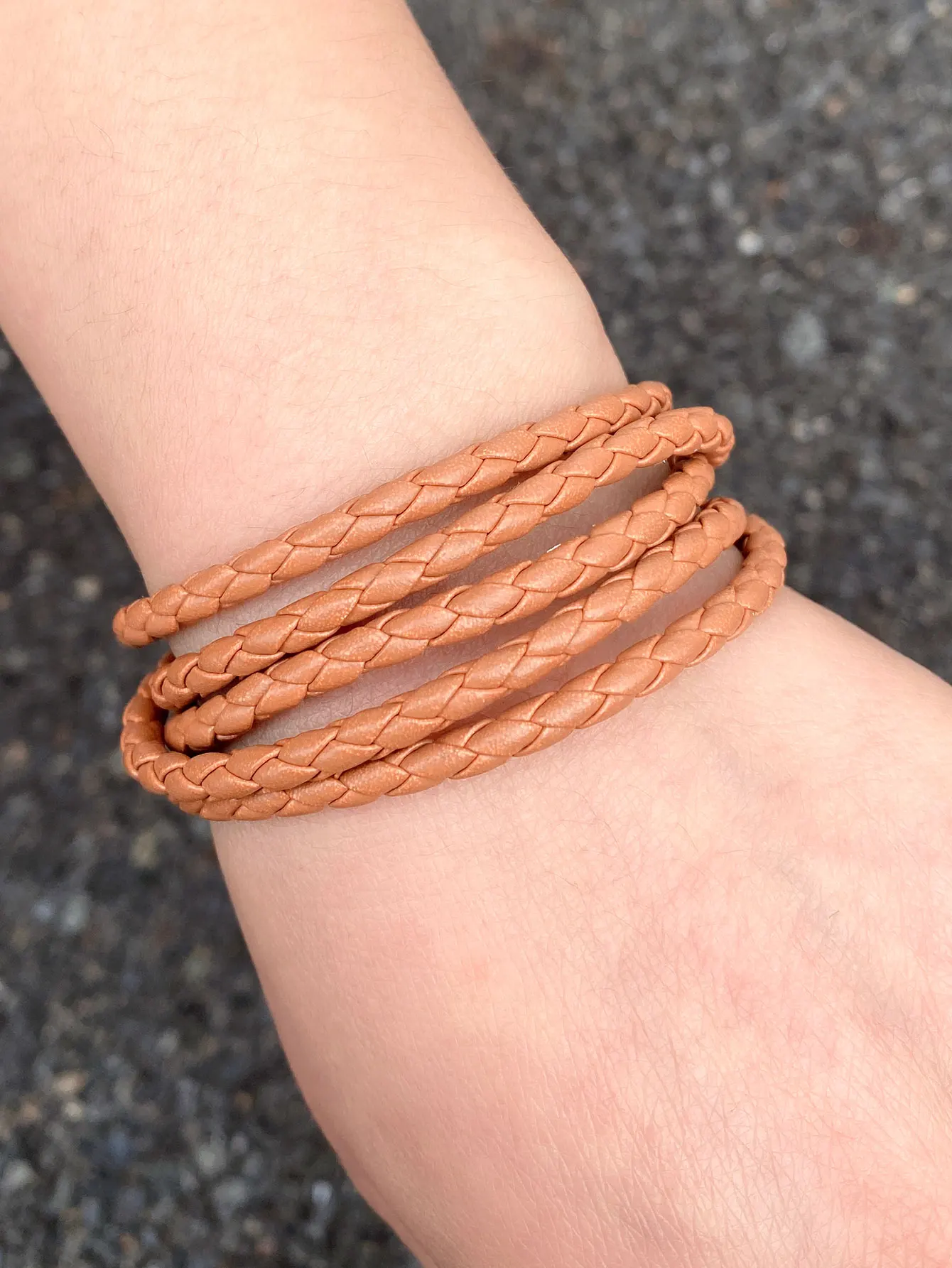 New Men Leather Bracelets for Women Simple Multilayer Handmake Bangles  Black White Bracelets Female Jewelry Gift