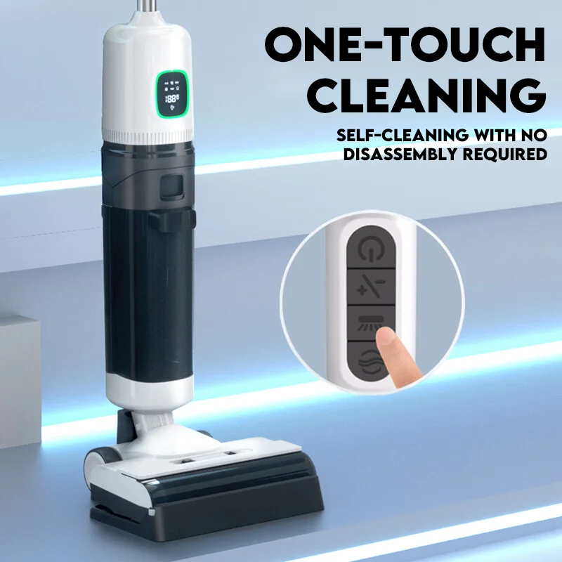 Самоочищающийся беспроводной пылесос для влажной и сухой уборки, бытовой напольный пылесос с мойкой воды, универсальная функция для влажной и сухой уборки