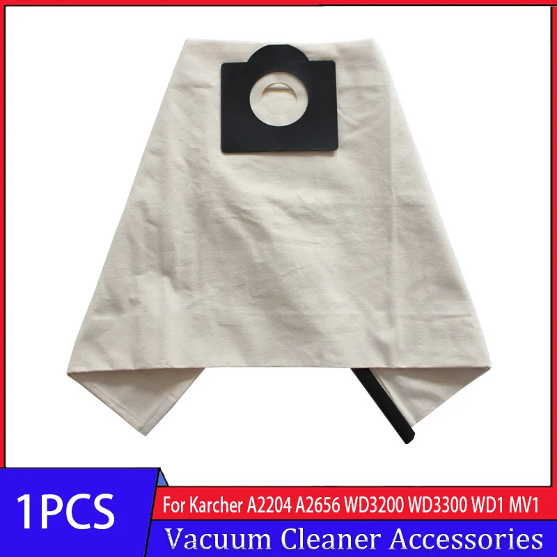 Washable Dust Filter Bag Garbage Collection Cloth Bag For Karcher NT20 WD1 MV1 WD3 MV3  A2204 A2656 WD3200 WD3300 Vacuum Cleaner