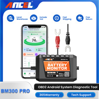 ANCEL BM300 Pro 6V 12V 24V Tester Bluetooth 5.3 Battery Monitor with Charging Cranking System Test & Alarm for Cars Battery Tool