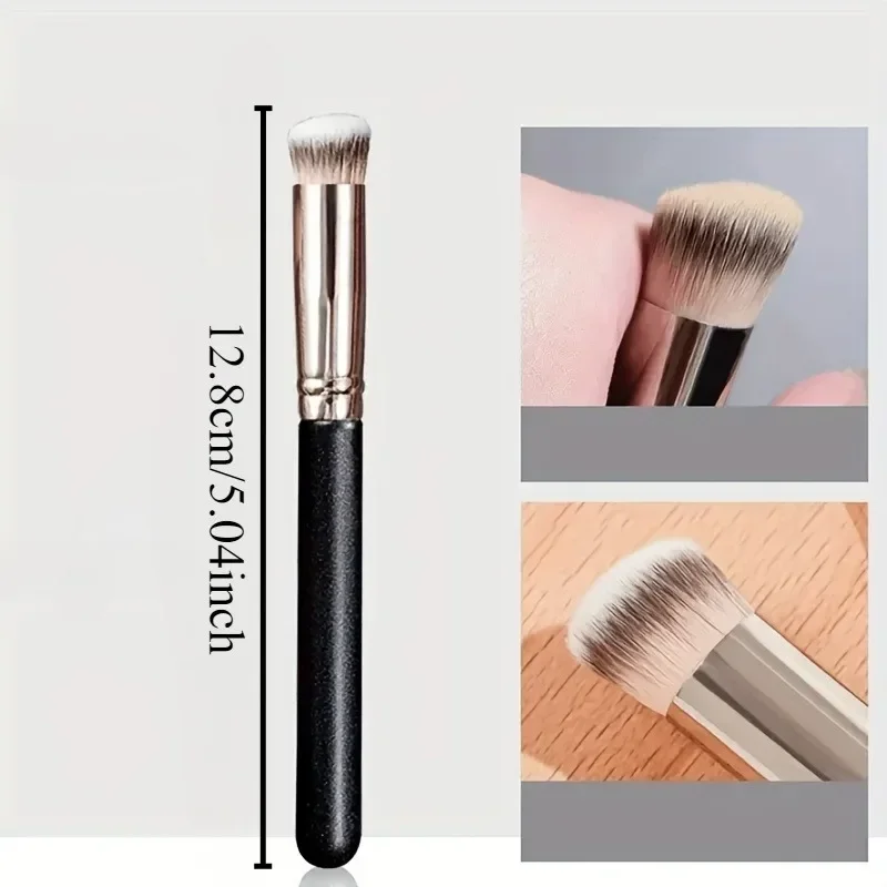 1Pc Foundation Concealer Brush Soft Brush Scale Makeup Brush Nose Contour Brush Eyes Thick Facial Makeup Brush