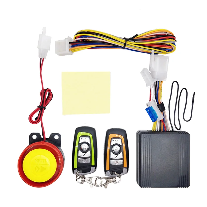 Sistema de alarma de seguridad para motocicleta, Control remoto, antirrobo, 12V