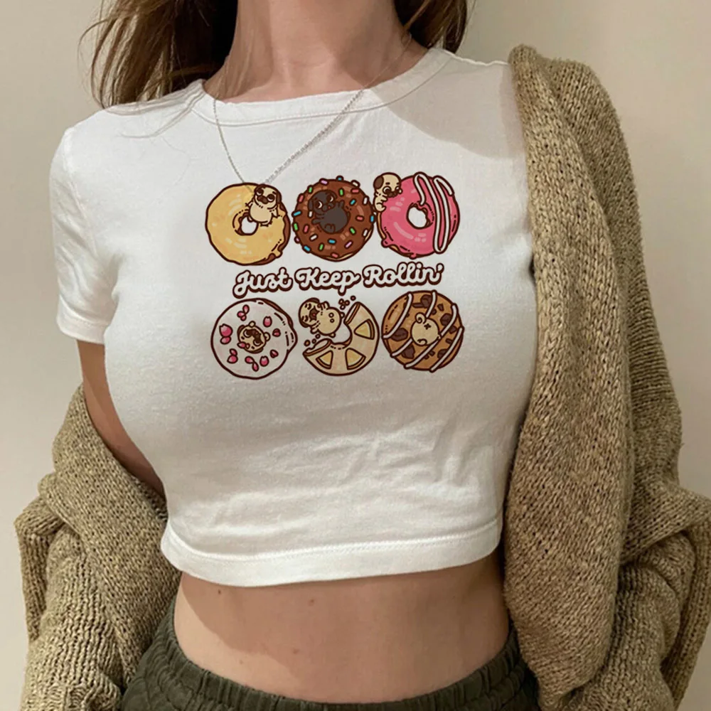 Pug crop top shoujo y2k dollette clearance sales harajuku summer shirt cutecore gothic emo