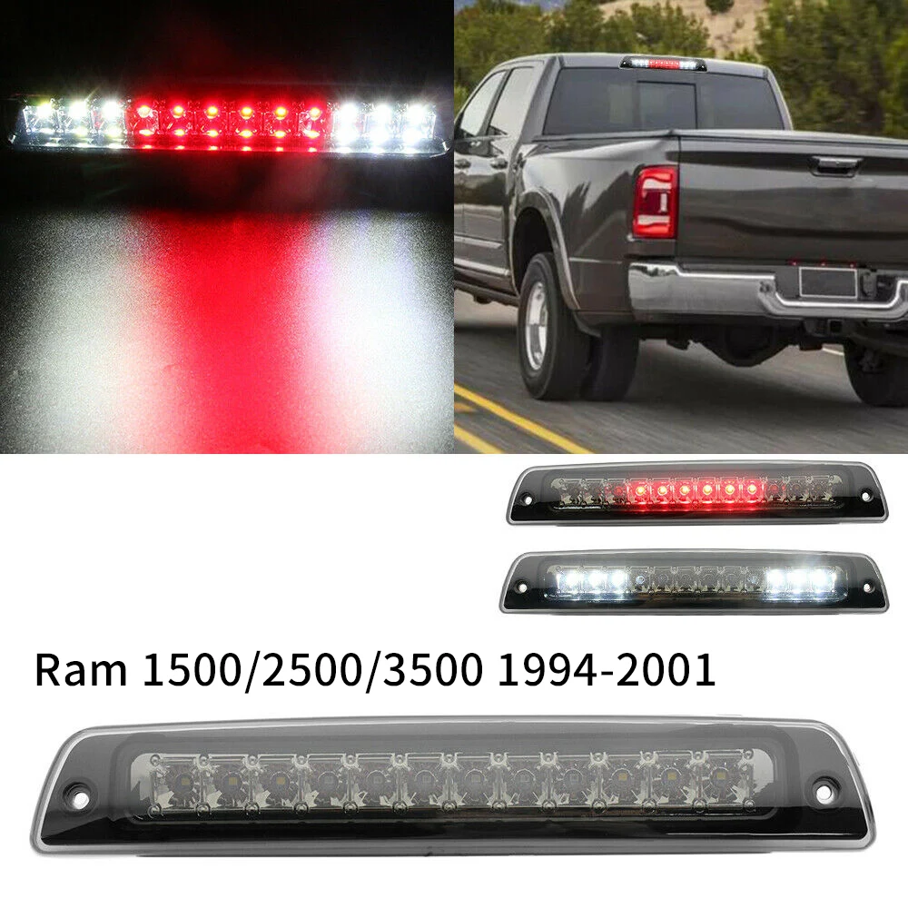 High Mount LED 3Rd Brake Light Lamp for Dodge Ram 1500/2500/3500 1994-2001 Smoke