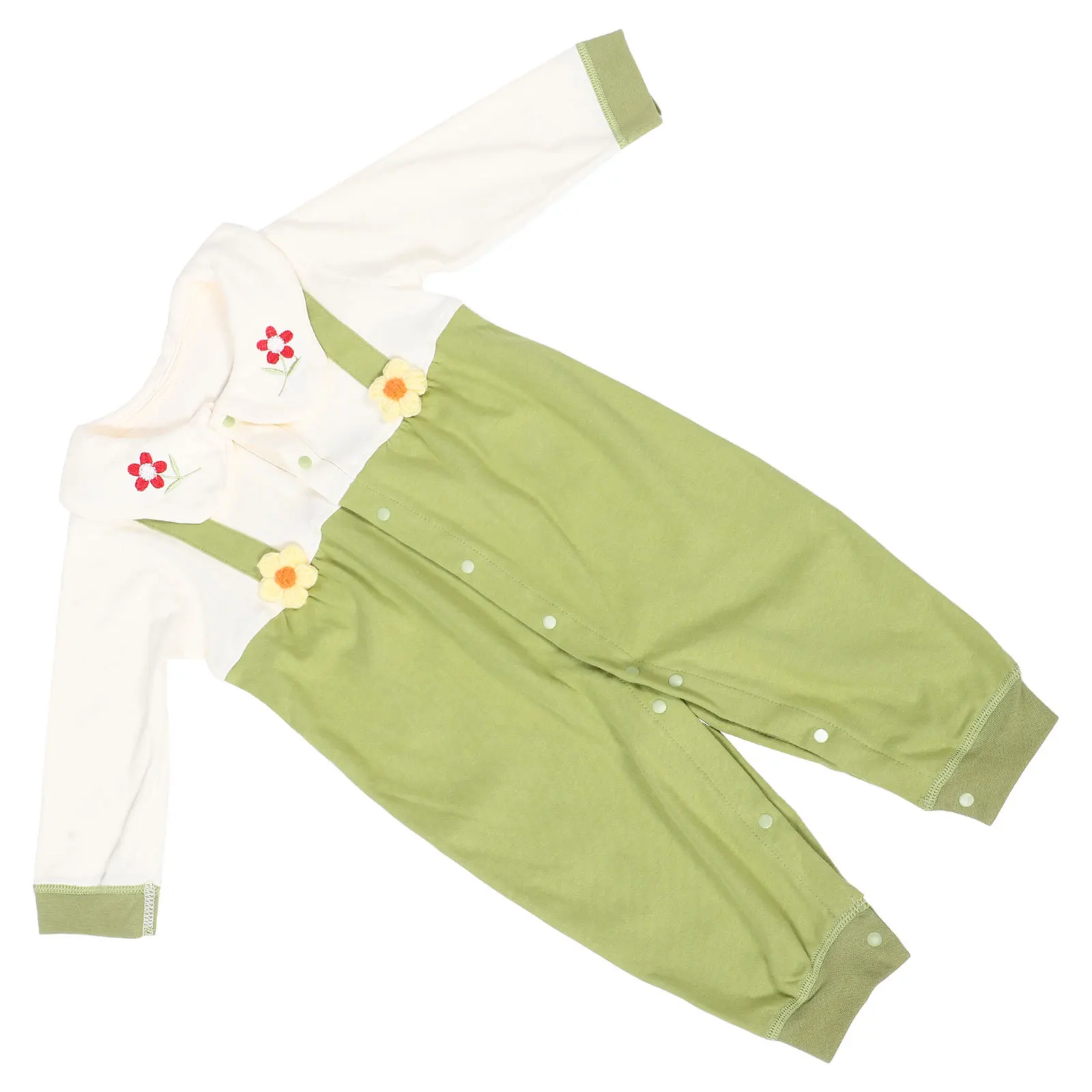 

Comfortable Cotton Long Sleeve Baby Bodysuit Vintage Design for Newborns Infants Spring Autumn Sleepwear Day Wear Unisex