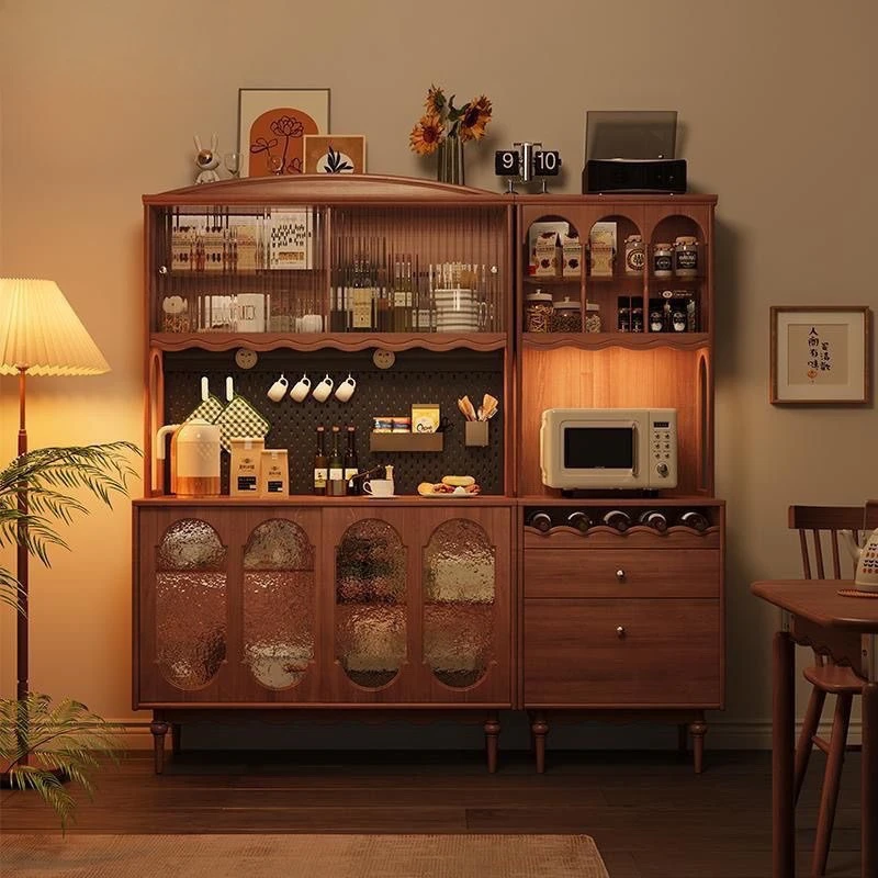 Esstisch-Seitenschrank für die Küche im Haushalt, integrierter Kombinationsschrank an der Wand, Weinschrank, Teeschrank
