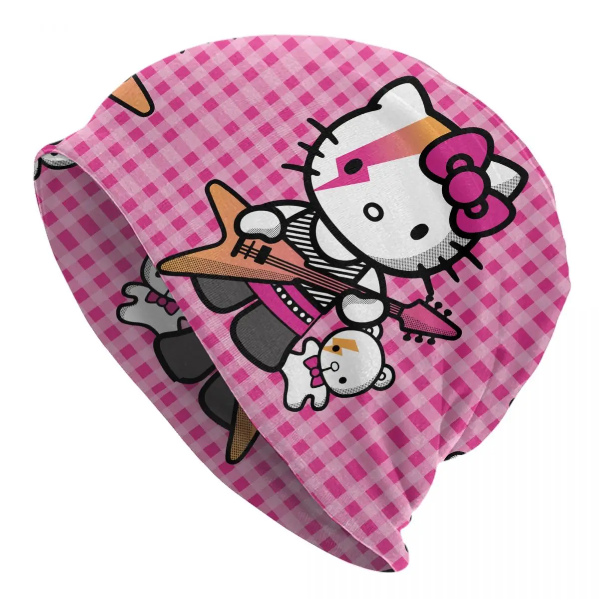 Hello Kitty Outdoor Hats Cute Thin Hat Bonnet Special Skullies Beanies Caps Men Women's Earmuffs