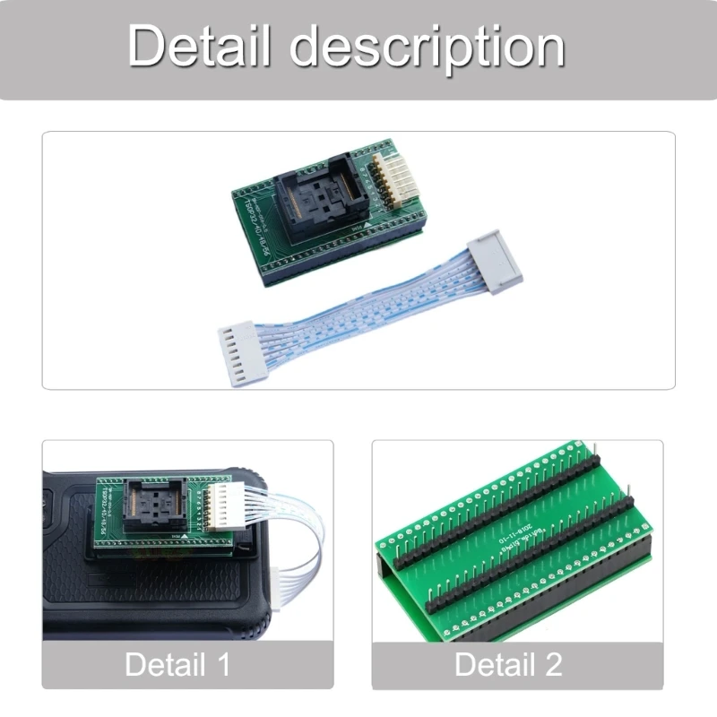 Conexión Adaptador programación IC TSOP56 para mantenimiento técnico