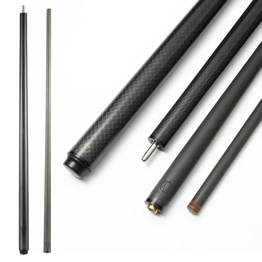 58 Inch 2-pc Carbon Graphite Billiard Cue Stick Stainless Uni Lock Joint