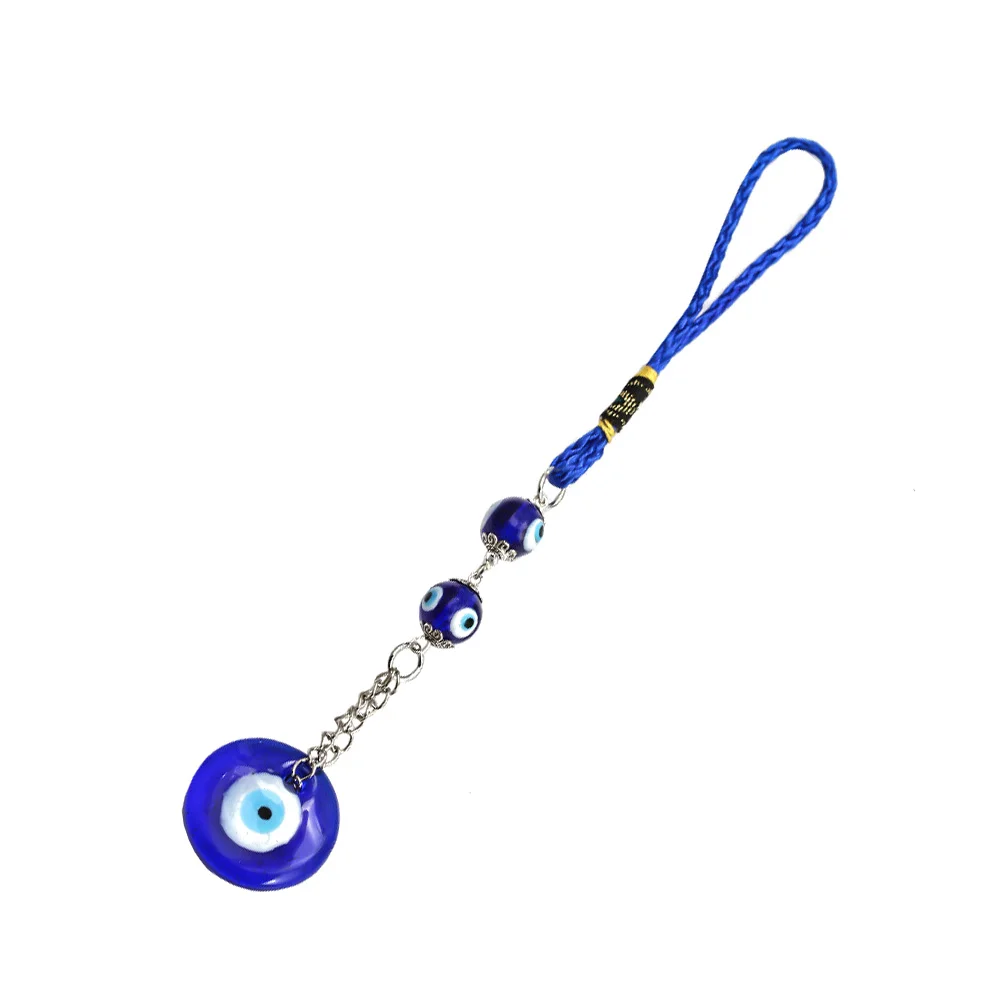 

Evil Hanging Decor in Blue Pendant for Car Keys Room Bedroom Living Space Turkish Protection Charm Gift Idea