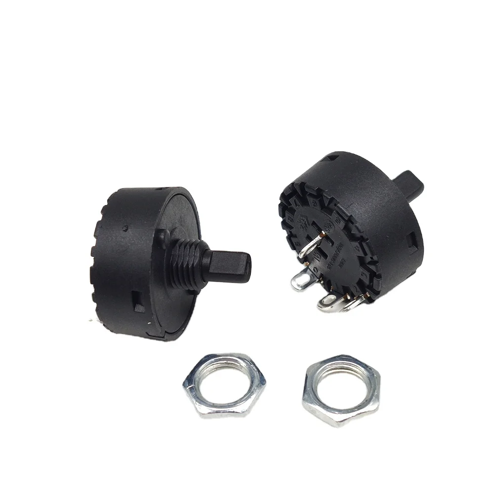 50PCS Beelee 3A 250VAC Round Rotary Switches 3 Position Rotary Switch For Blender Selector