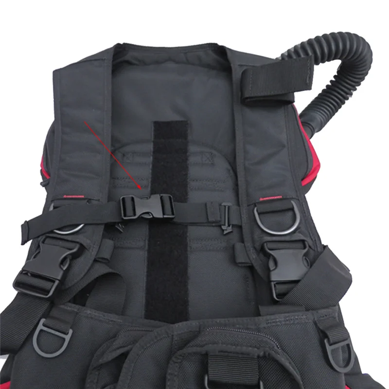 الغوص Backmount Sidemount BCD الإفراج السريع حزام الصدر ملحقات الغوص