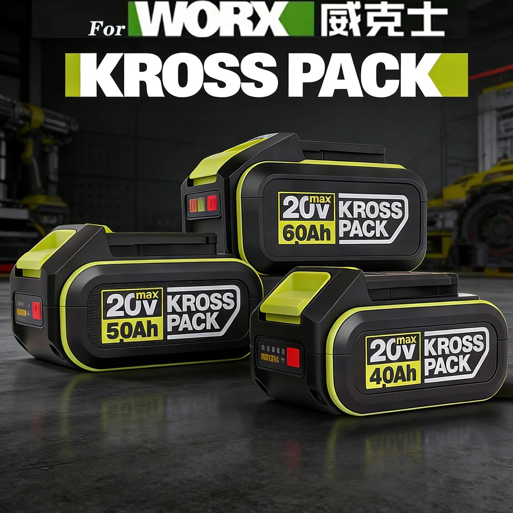 

100% Original 20V 4.0Ah 6.0Ah 8.0Ah Replacement Battery for WORX Series Power Tools with WA3016 WA3023 WA3054 WA3027 WX373