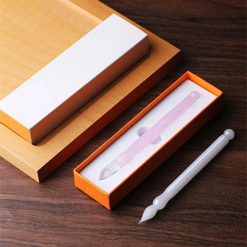 Vintage Glass Dip Pen Short Glass Pen For Adult Dip Pen