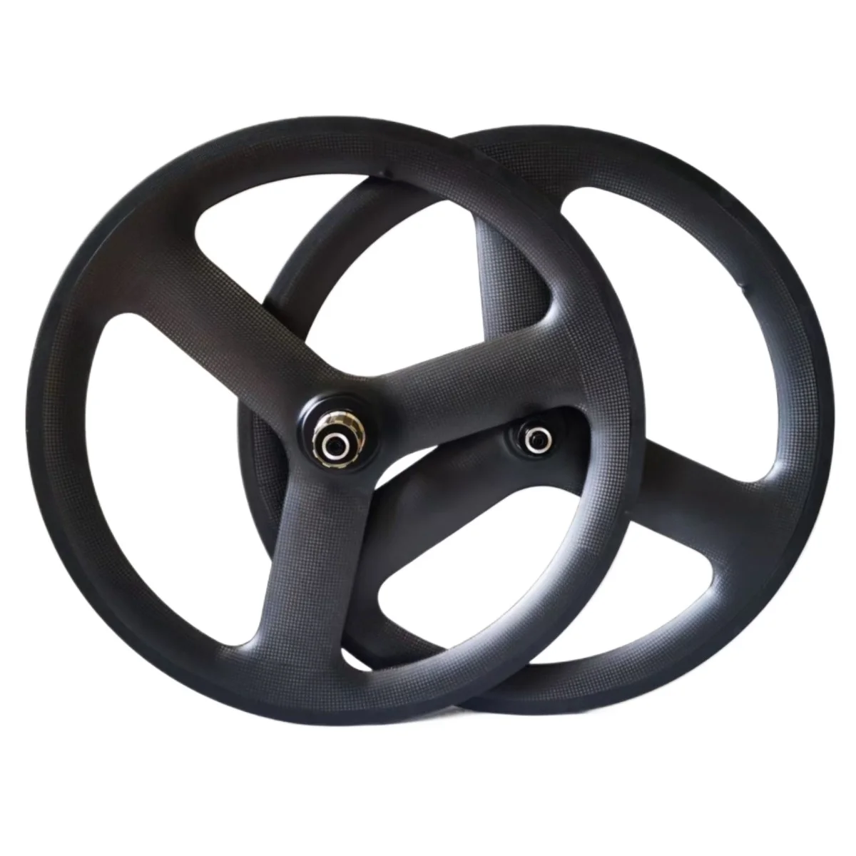 

Full Carbon 20er 451 Tri Spokes Wheelset Folding Bike BMX Bike 3 Spokes Wheels V / Dise Brake Clincher 74x130mm