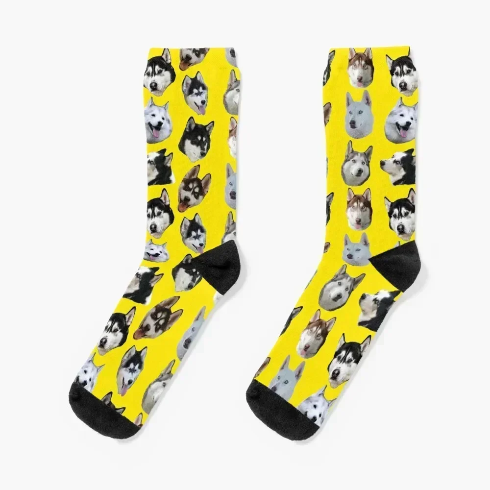 

Huskies Socks valentine gift ideas winter gifts Women Socks Men's