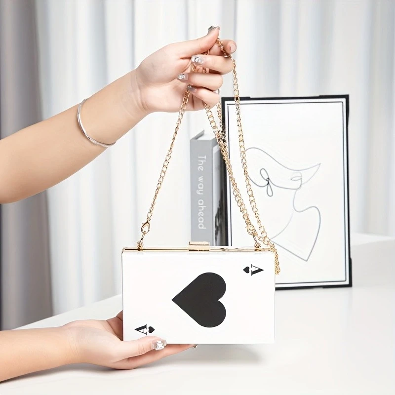 1pcs Box-shaped handbag chain-style crossbody bag square shoulder bag for daily outings