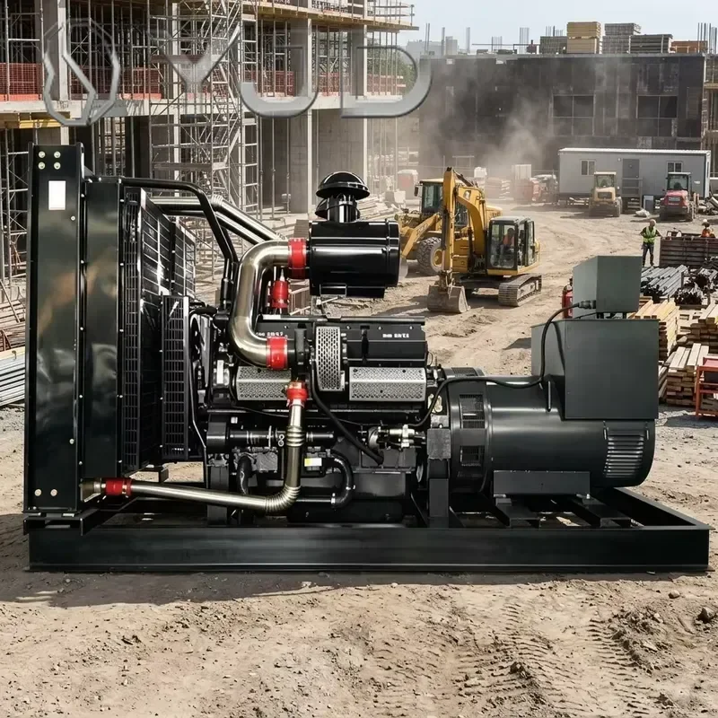 YJD Weifang 200-500KW 50Hz 400V Three Phase Low Noise Marine Diesel Generator 1500rpm AC 24V Auto Start Open Frame ATS