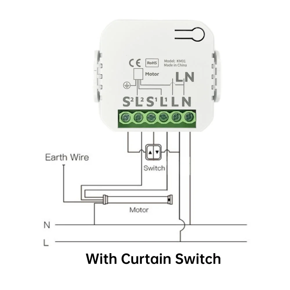 IoTorero Tasmota Matter MQTT Curtain Module ESP32C3 10A Works With Home Assistant