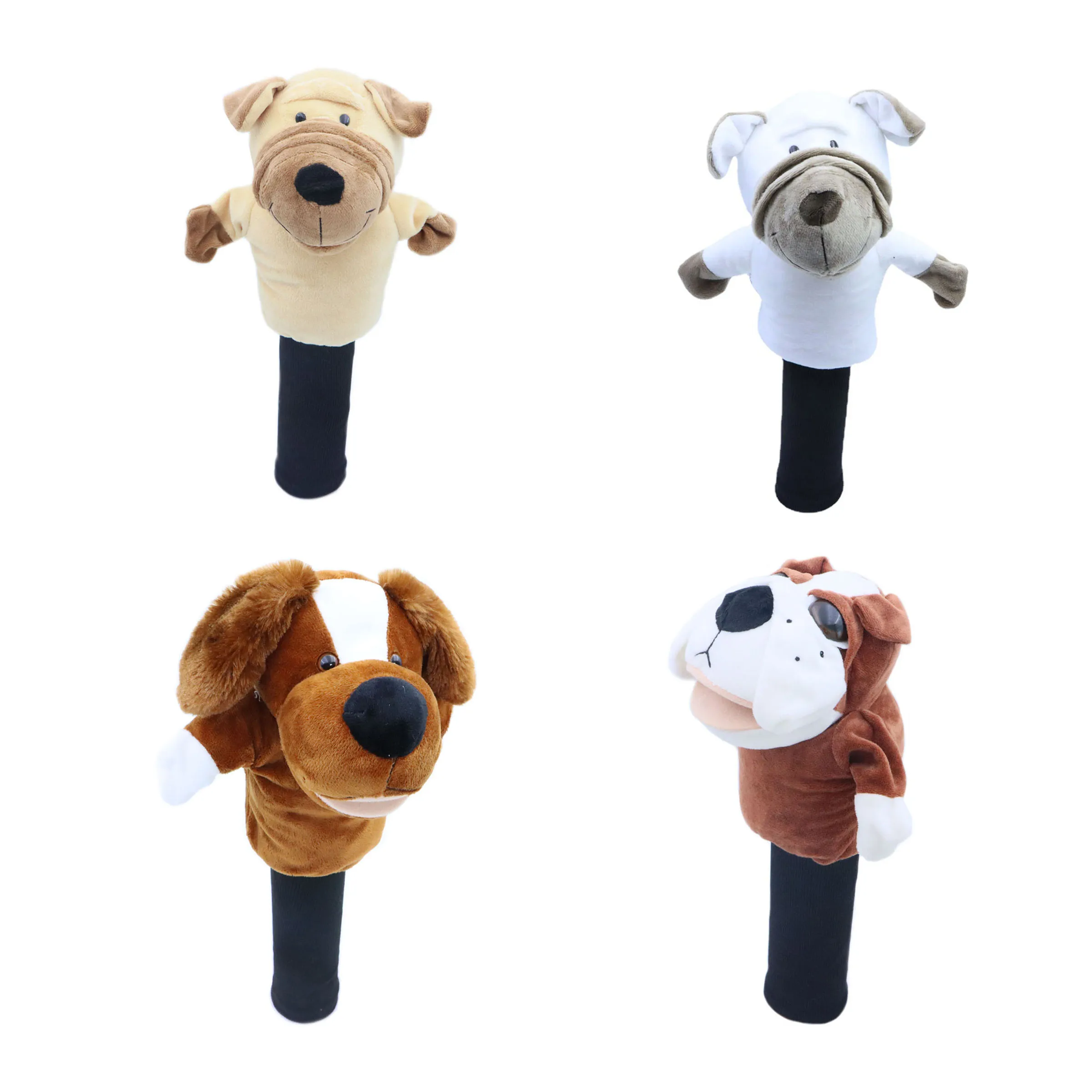 Cute Dog Animal Golf Club Covers Head Covers For Driver Fairway Golf Club Headcover For Golfer Lover Golf Accessories For Men