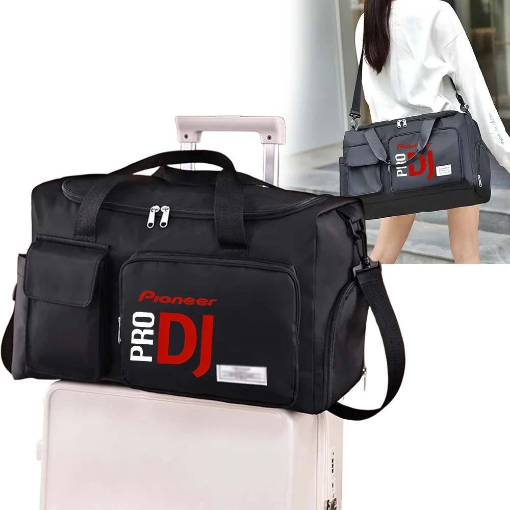 Pioneer Pro Dj Sports Gym Bag Travel Handbags For Women Man Swimming Yoga Shoulder Crossbody Fitness Foldable Travel Duffel Bag