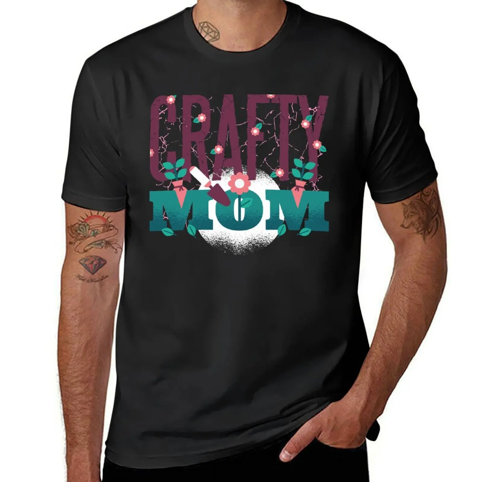 Mothers day Crafty Mom T-Shirt oversized vintage clothes mens funny t shirts