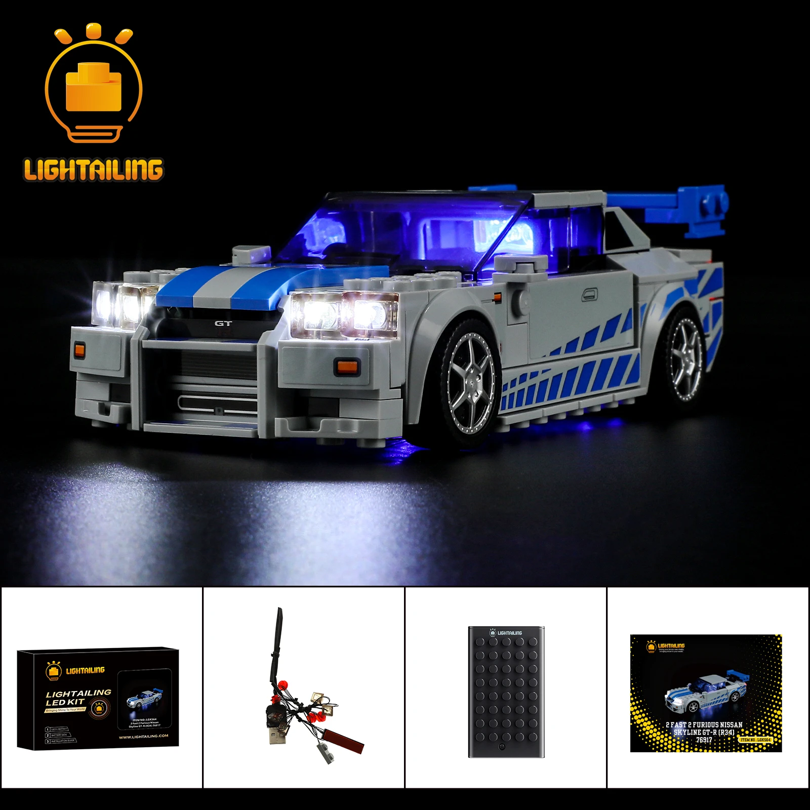 

LIGHTAILING LED Light Kit for 76917 Building Blocks Set (NOT Include the Model) Toys for Children