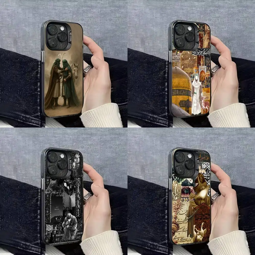 

Imam Hussain Shia Ali Phone Case For iPhone 17,16,15,14,13,12,Pro,Max,Plus,E,SE4,Air,Mini Black IMD Box