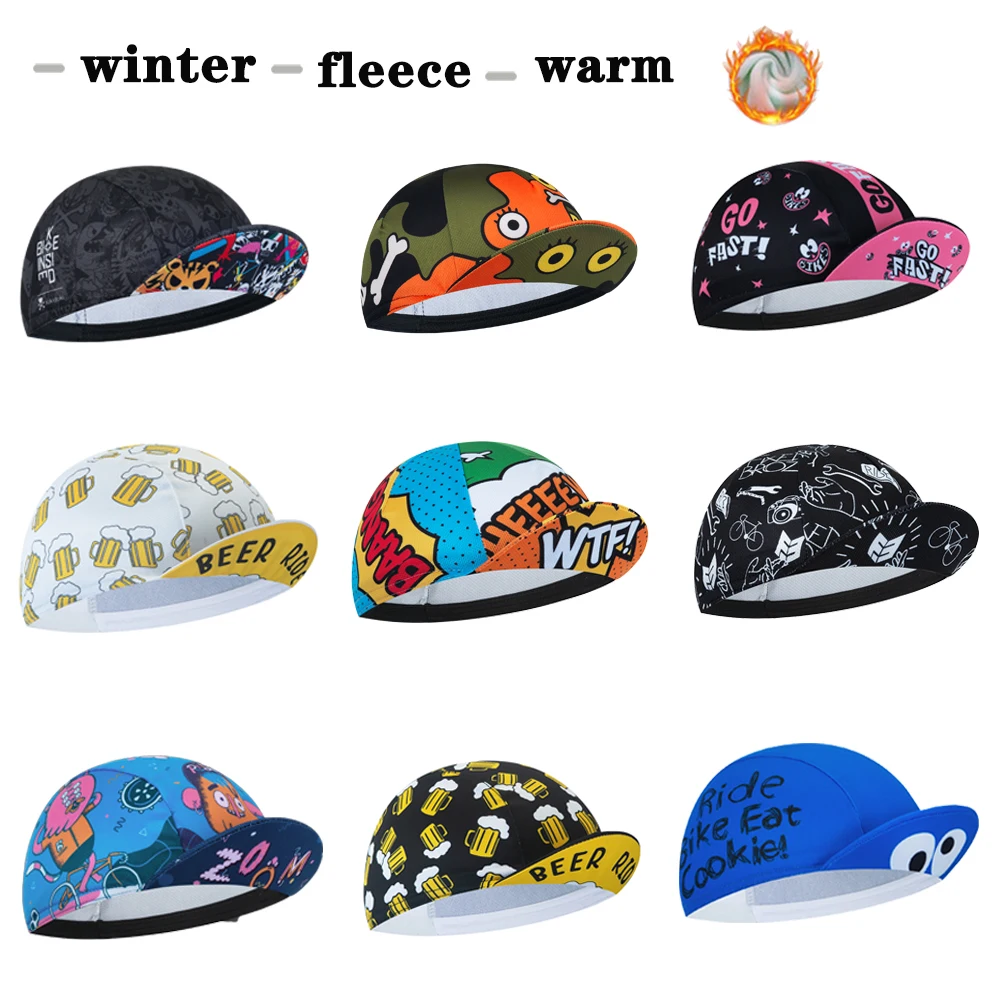 Winter Fleece Cycling Cap Outdoor Sports Warm Hat Highway Mountain Bike Caps Unisex